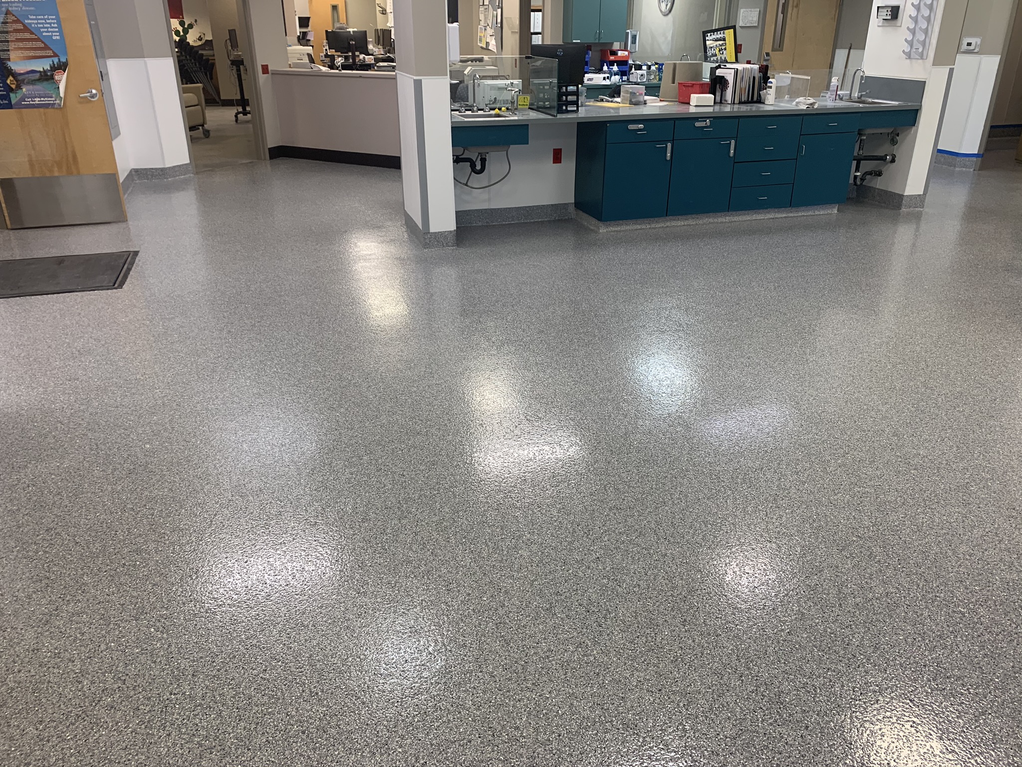 Office in Dayton, Ohio - Office flooring coating - Queen City Surface Coatings professional workspace