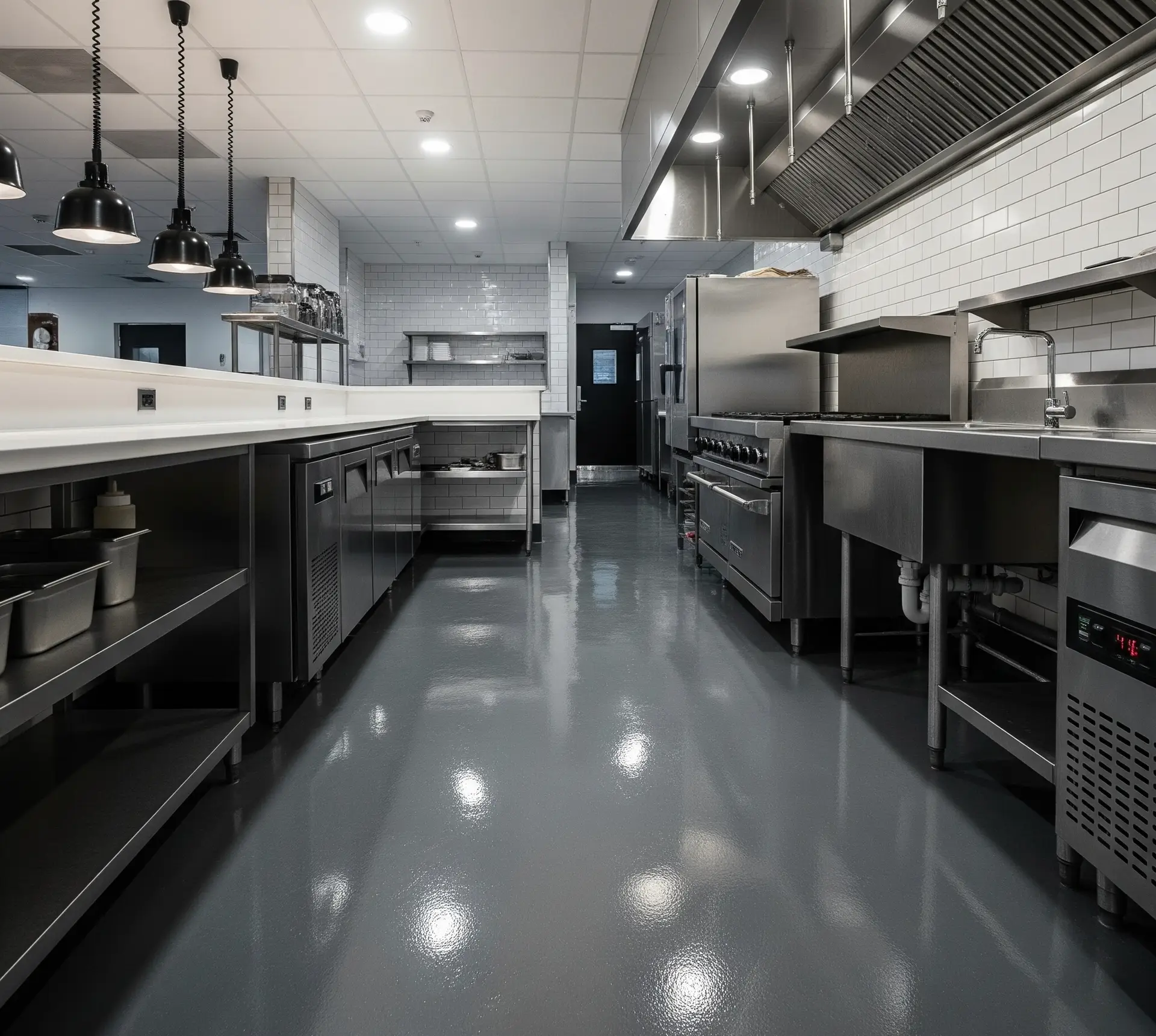 FDA-compliant food processing facility flooring