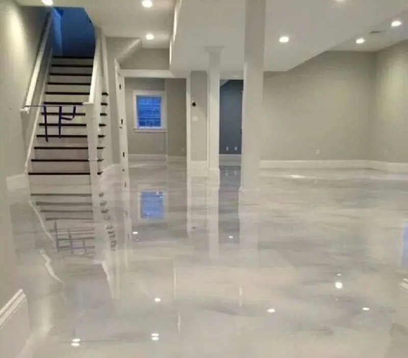 Basement Floor Coatings in Dayton, Ohio - Basement floor coating - Queen City Surface Coatings waterproof solution